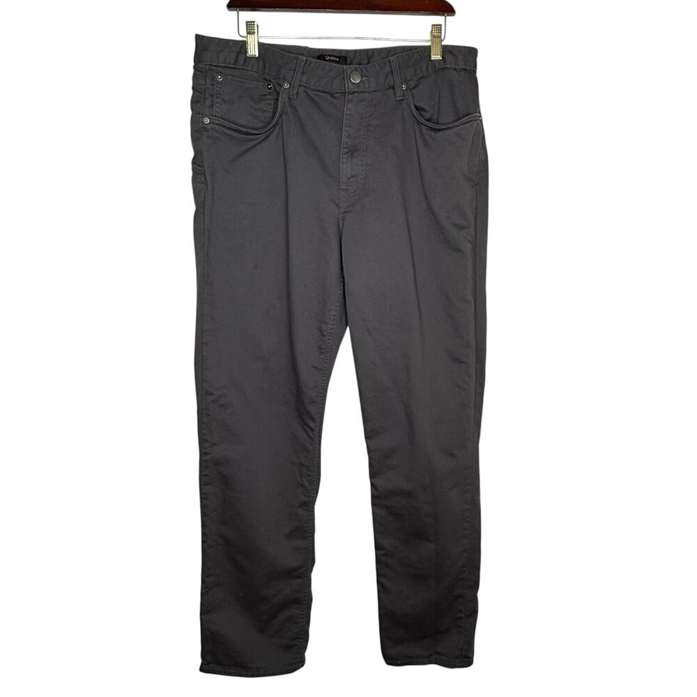 Quince Chino Pants Mens 36x32 Gray Stretch Cotton Slim Casual Office Clean
